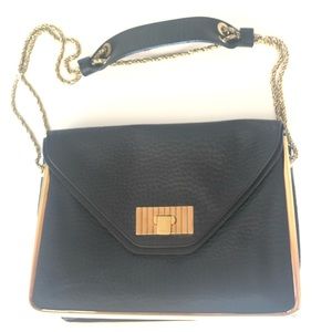 Chloé Sally Leather Black Shoulder Bag